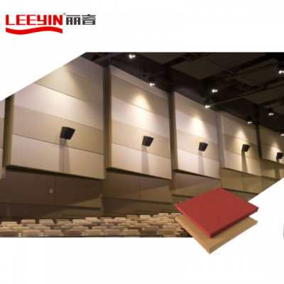 Leeyin Customized Noise Sound Insulation Fireproof Sound Proof Fabric Wrapped Acoustic Fabric Cinema Walls